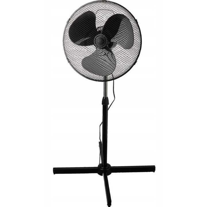 Ventilator podea Switch ON VT-D0102, oscilant, negru, 36cm, 105x125cm