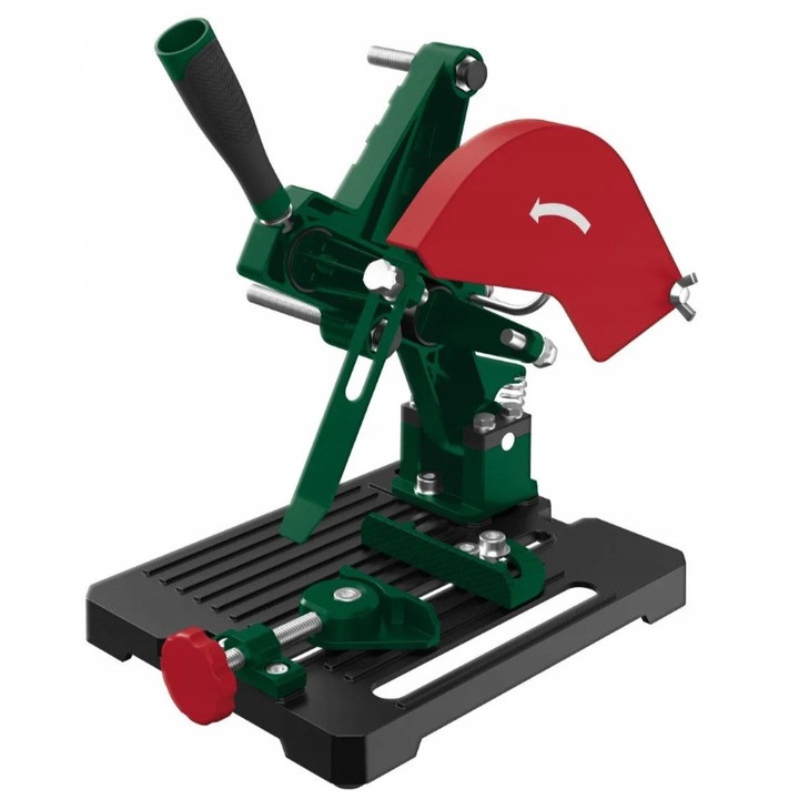 Стойка за ъглошлайф ParkSide, стабилна чугунена основа, съвместима с ъглошлайфи с резба M6/M8/M10, размери 19x29x27см