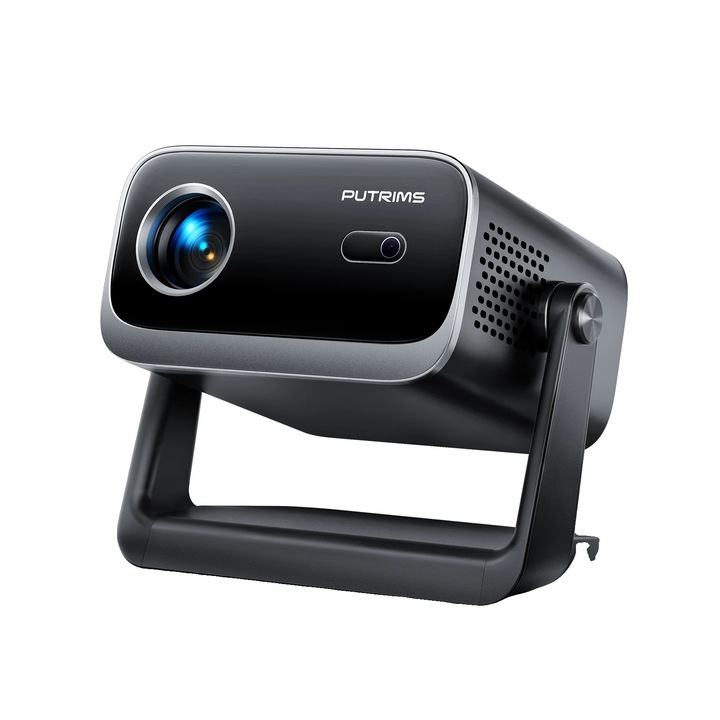 Мини видео проектор, 40-200 инча, 18000 L, WiFi и Bluetooth, 170x145x90 мм, включен комплект