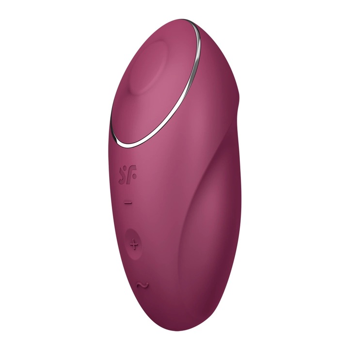 Стимулатор Satisfyer Tap and Climax 1, 11 режима на стимулация, 11 програми на вибрация, виолетов, 13,5x4,5x4,5см