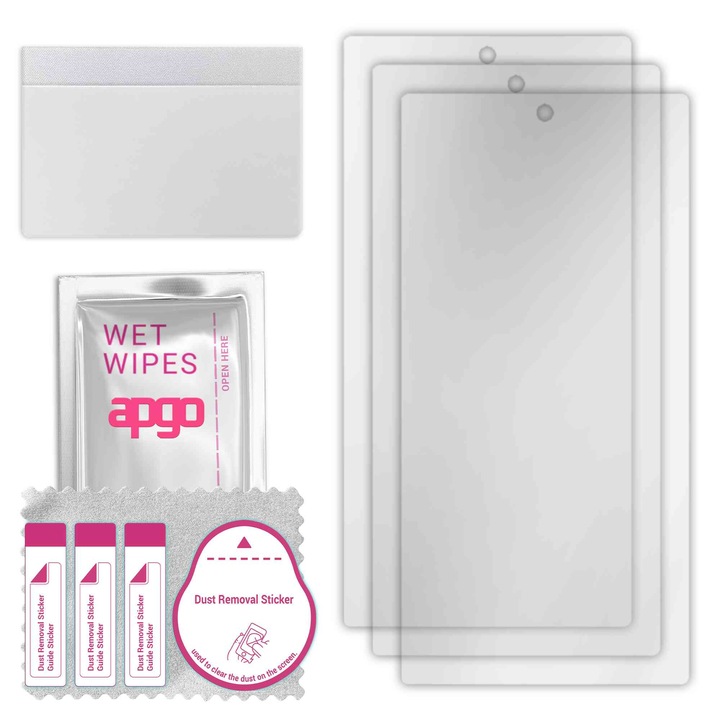3x folie de protectie apgo pentru Samsung Galaxy Note 10 Plus – afisare completa, lucioasa, hidrogel, full glue, 5D