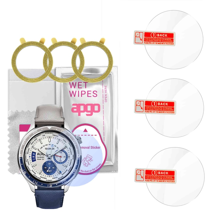 3x закалено стъкло APGO 9H за Xiaomi Watch S4