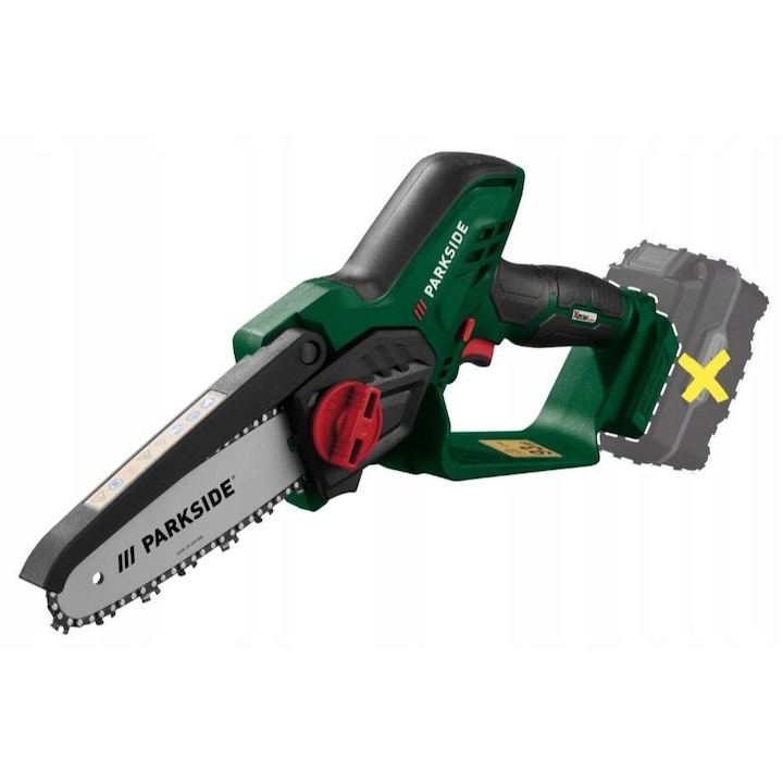 PARKSIDE PAGHS 20-Li B2 Láncfűrész, 20V, 19,2cm, 8m/s, akkumulátor és töltő nélküli készlet, 42x8,6x20cm