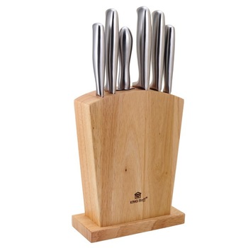 Set de cutite cu lama inox si suport din lemn KingHoff KH-1154, 7 piese Set de cutite cu lama inox si suport din lemn KingHoff KH-1154, 7 piese