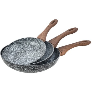 Set 3 tigai cu interior marmorat Kinghoff, diametru 20, 24 si 28 cm, maner ergonomic, inductie Set 3 tigai cu interior marmorat Kinghoff, diametru 20, 24 si 28 cm, maner ergonomic, inductie