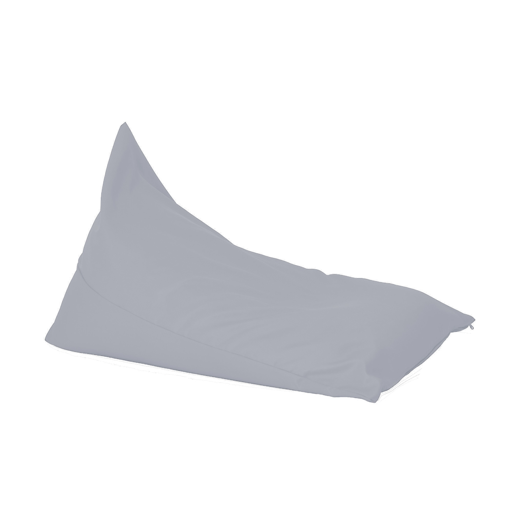 Fotoliu Mediu, Kudos - Panama Grey , pretabil si la exterior, umplut cu perle polistiren, Fabricat in Romania