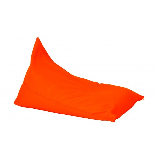 Fotoliu Mediu, Kudos - Panama Orange , pretabil si la exterior, umplut cu perle polistiren, Fabricat in Romania