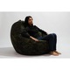 Fotoliu Mare, Nirvana Gigant - Panama Black , pretabil si la exterior, umplut cu perle polistiren, Fabricat in Romania