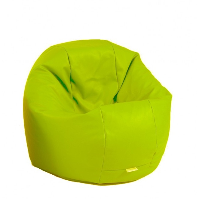 Fotoliu Mic, Relaxo - Panama Olive , pretabil si la exterior, umplut cu perle polistiren, Fabricat in Romania