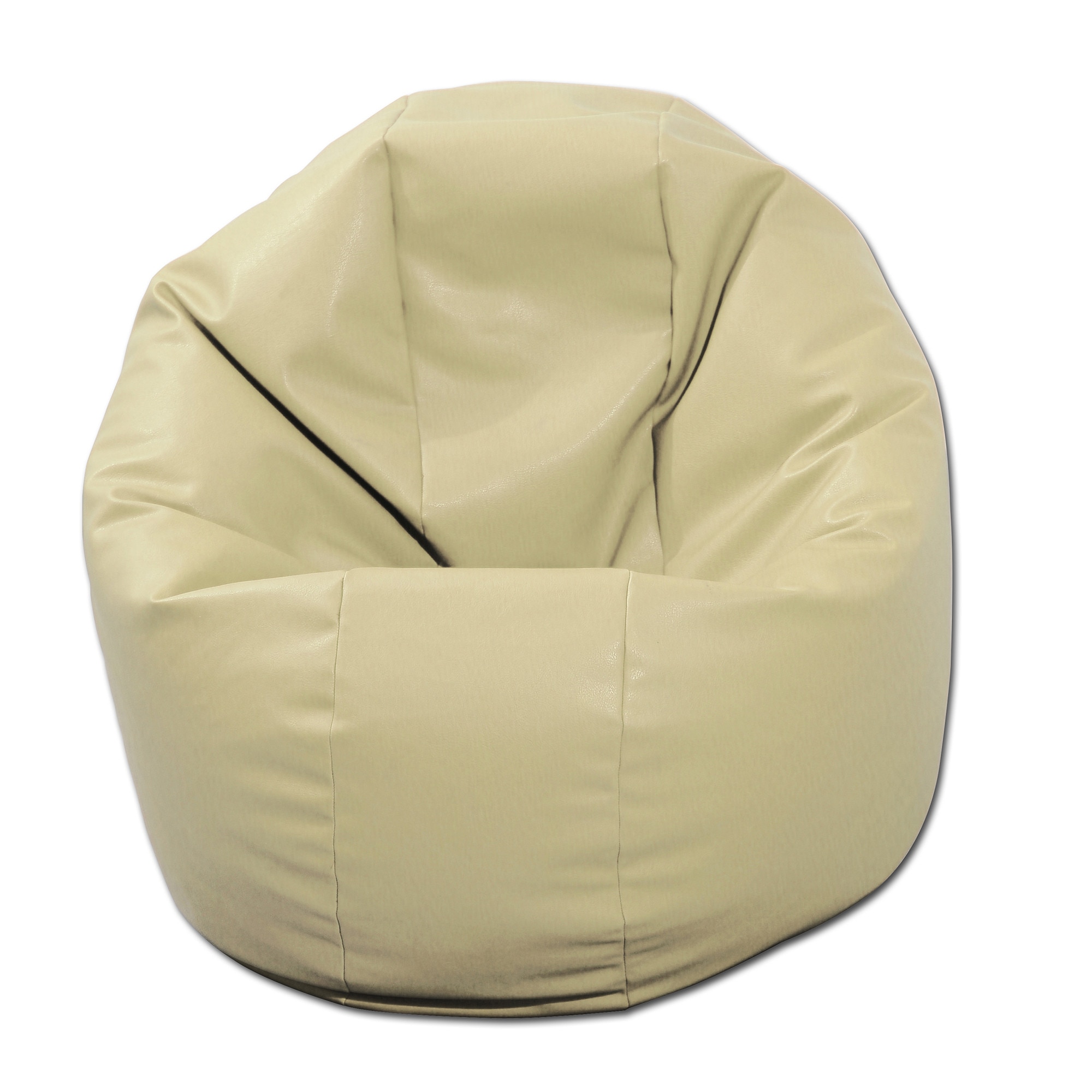 Fotoliu pentru Copii, 2-14 ani, Relaxo - Crem (piele eco) umplut cu perle polistiren, Fabricat in Romania