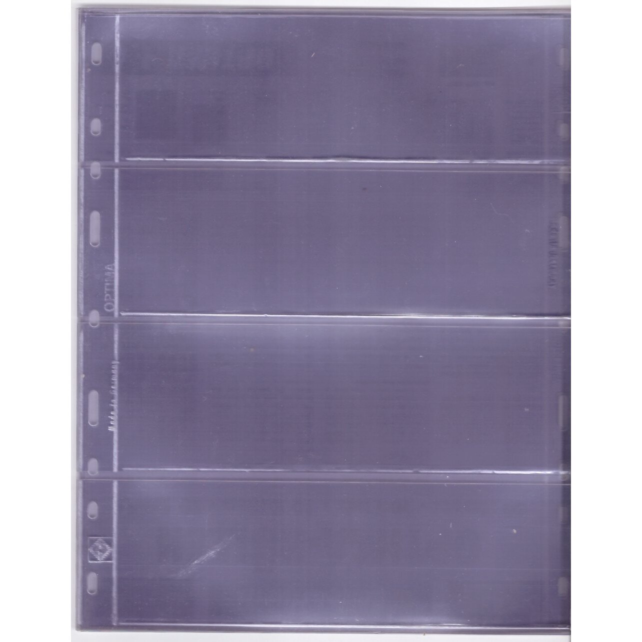 Set folii Leuchtturm, OPTIMA4C, 150mn, pentru bancnote - colectibile de hartie