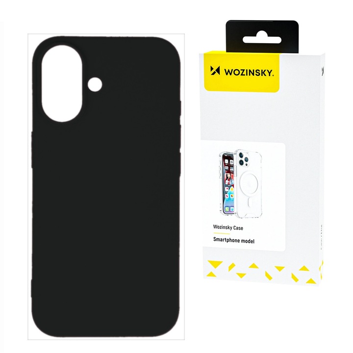 Husa telefon compatibila cu Samsung Galaxy S24 FE, Wozinsky, protectie excelenta, design modern, neagra