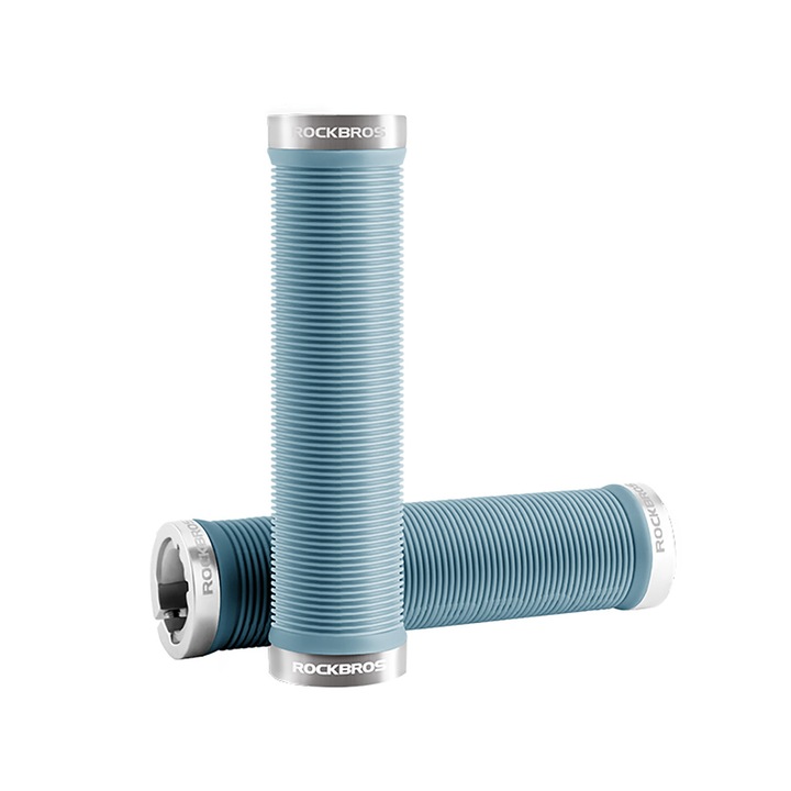 Mansoane Rockbros, antiderapante, 13,1cm, 22,2mm, albastre, set