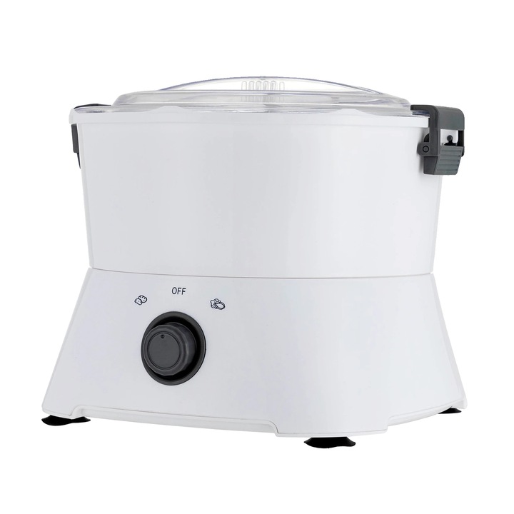 Електрическа белачка за картофи, голям капацитет, неръждаема стомана, модел P09, бяла, 25.5x27см