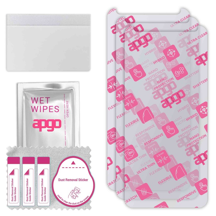 3x apgo Ultra-Clear Hybrid защитно стъкло, съвместимо с Cubot J7, гъвкаво нано стъкло, отличен заместител на закалено стъкло, устойчиво на надраскване