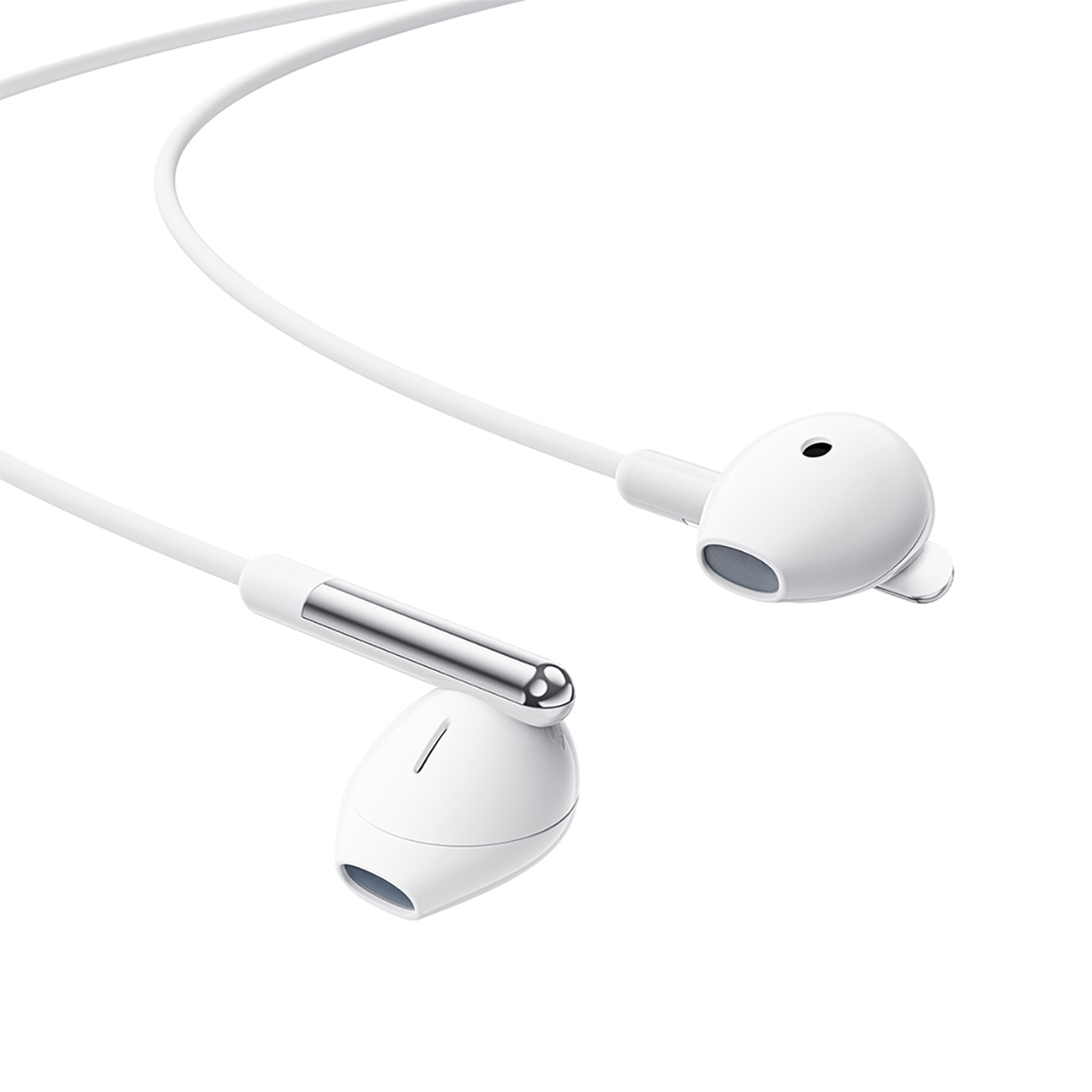 Casti Flexibile cu Fir, Half-in-ear, USB-C, Microfon, 1.2m - Acefast (L3) - White