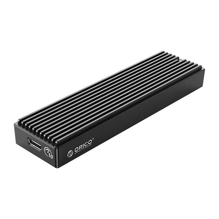 Кутия Orico M2PV-C3 за M.2 NVMe SSD, 10Gb/s, 2TB, USB-C, черна, 108x29.5x13.5mm
