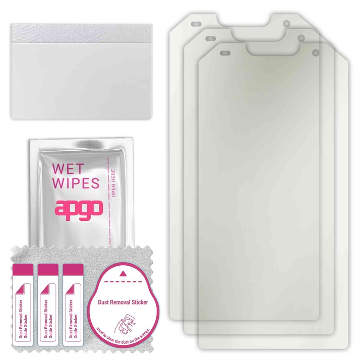 3x МАТОВ apgo протектор за екран за Doogee S30 – самозалепващ се, цял дисплей, хидрогел, защита от надраскване, пълно лепене, 5D