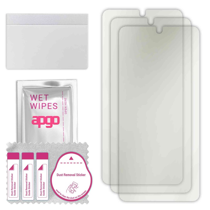 3x МАТОВ apgo протектор за екран за Cubot J8 – самозалепващ се, цял дисплей, хидрогел, защита от надраскване, пълно лепене, 5D