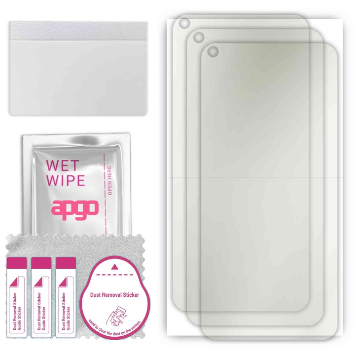 3x МАТОВ apgo протектор за екран за Umidigi Power 3 – самозалепващ се, цял дисплей, хидрогел, защита от надраскване, пълно лепене, 5D