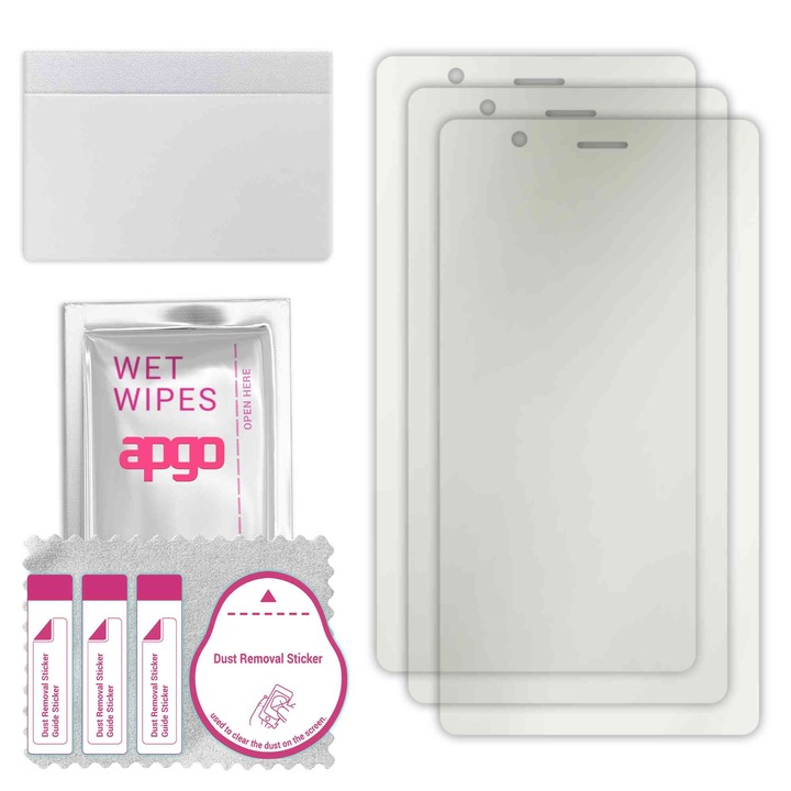 3x МАТОВ apgo протектор за екран за Umidigi Crystal - самозалепващ се, цял дисплей, хидрогел, защита от надраскване, пълно лепене, 5D