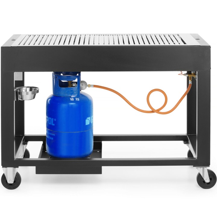 Мобилна скара за тревна площ Hendi Inferno, 110x50см, 10kW, 1260x580x900мм