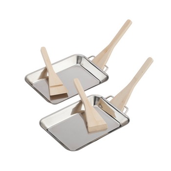 Tava grill LANDMANN pentru topit, 2 bucati ,din inox plus 4 raclete de bambus Tava grill LANDMANN pentru topit, 2 bucati ,din inox plus 4 raclete de bambus