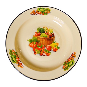 Farfurie adanca emailata ruseasca SENTIABRI 2L Farfurie adanca emailata ruseasca SENTIABRI 2L