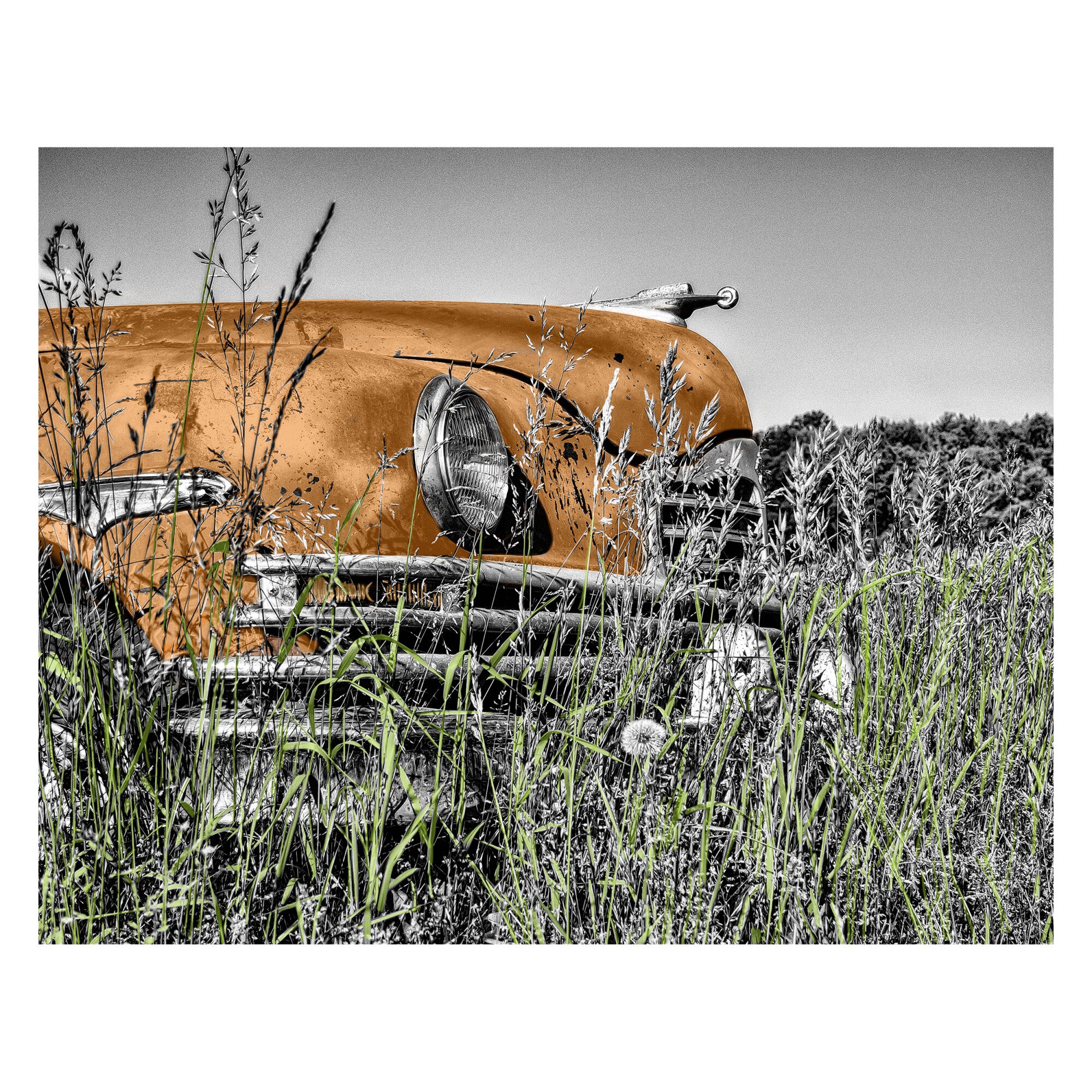 Tablou Canvas Artantida - Old car Orange 80x60 cm