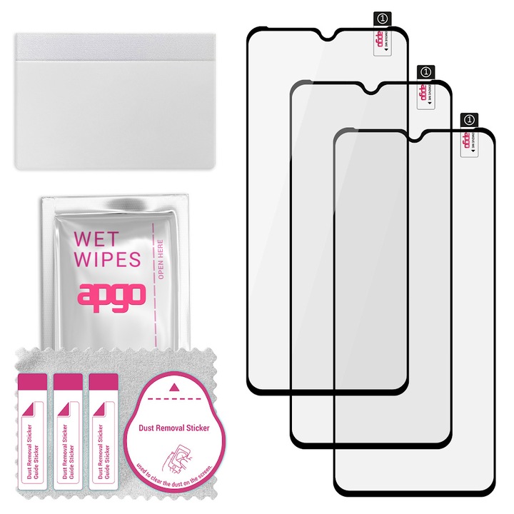 Комплект от 3 9H гъвкави протектори за екран от закалено стъкло за Energizer U683S – apgo Flexible Tempered Glass