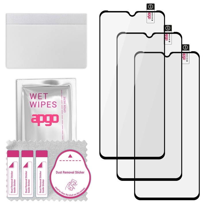 Комплект от 3 9H гъвкави протектори за екран от закалено стъкло за HTC Desire 19 Plus – apgo гъвкаво закалено стъкло