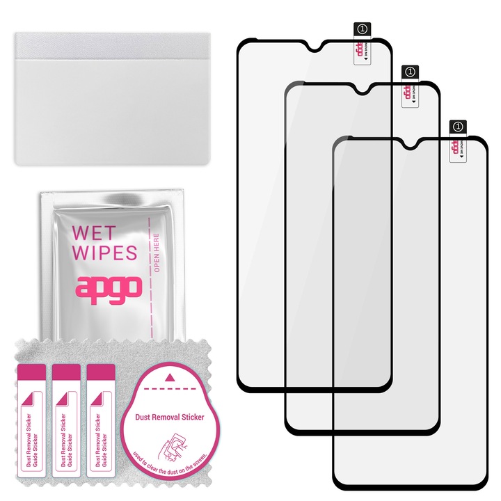 Комплект от 3 9H гъвкави закалени стъклени протектора за екран за Alcatel 1SE (2020) – apgo гъвкаво закалено стъкло