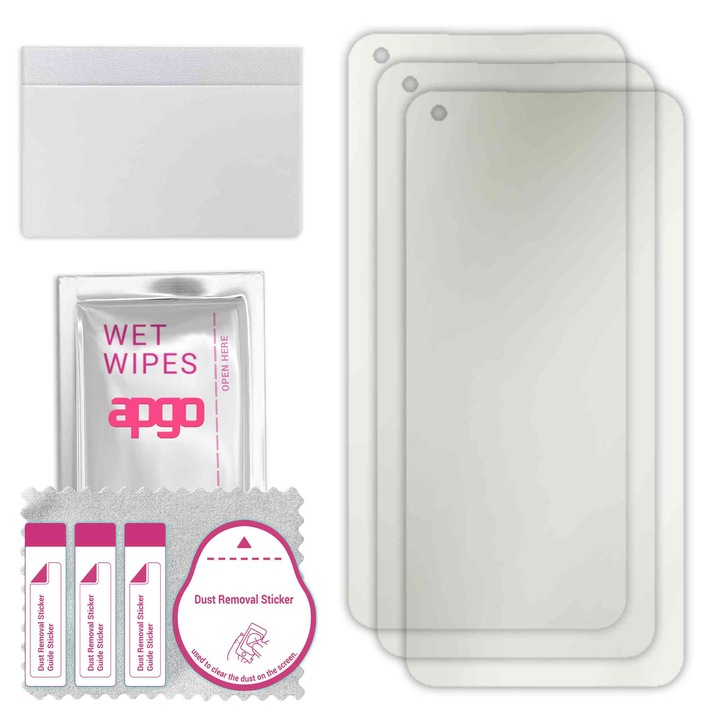 3x МАТОВ протектор за екран apgo за Oppo Find X3 Neo – самозалепващ се, цял дисплей, хидрогел, защита от надраскване, пълно лепене, 5D