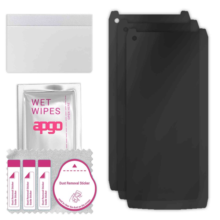 3x apgo PRIVACY защитно стъкло за Ulefone Power Armor 13 – хибридно стъкло, пълно лепило, гъвкаво стъкло