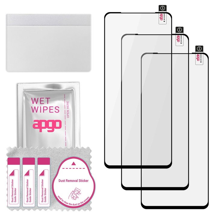 Комплект от 3 9H гъвкави протектори за екран от закалено стъкло за Realme X50m 5G – apgo гъвкаво закалено стъкло