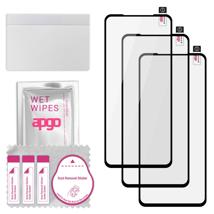 Set de 3 sticle de protectie din sticla temperata flexibila 9H pentru Oppo Reno7 5G – apgo Flexible Tempered Glass