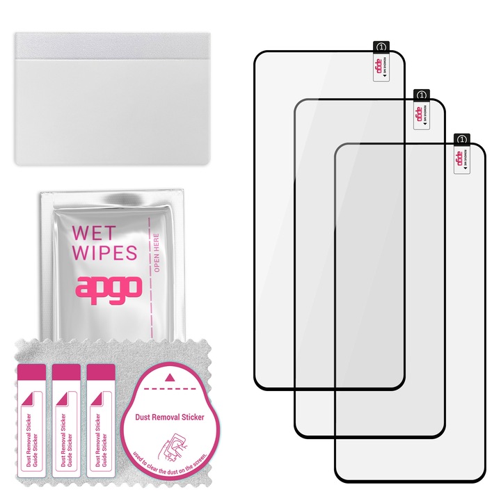 Комплект от 3 9H гъвкави протектори за екран от закалено стъкло за Xiaomi 13T – apgo Flexible Tempered Glass