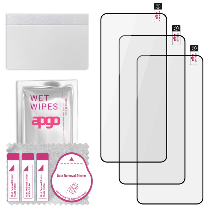 Комплект от 3 9H гъвкави протектори за екран от закалено стъкло за Vivo iQOO Neo9 Pro – apgo Flexible Tempered Glass