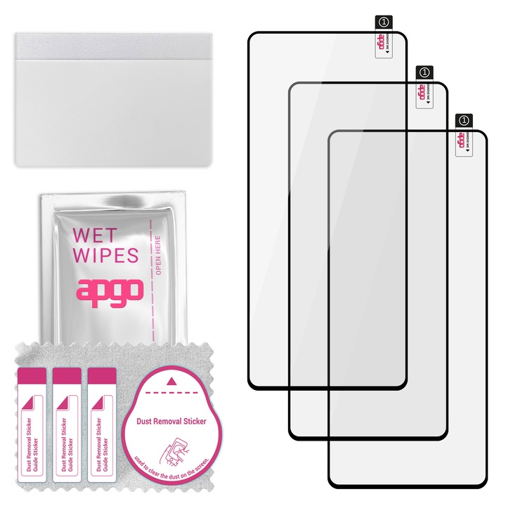 Комплект от 3 9H гъвкави протектори за екран от закалено стъкло за Tecno Pova 5G – apgo гъвкаво закалено стъкло