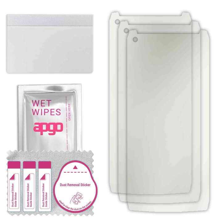 3x МАТОВ apgo защитен филм за Ulefone Power Armor 13 – самозалепващ се, цял дисплей, хидрогел, устойчив на надраскване, лепило, 5D