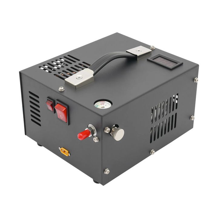 Преносим PCP въздушен компресор, налягане 30MPa, мощност 300W, захранване от автомобилен акумулатор, 12V, EU