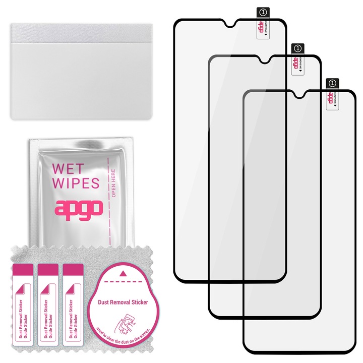 Комплект от 3 9H гъвкави протектори за екран от закалено стъкло за BLU G72 Max – apgo Flexible Tempered Glass