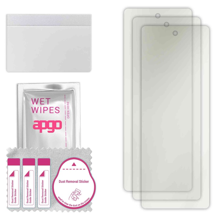 3x МАТОВ apgo защитен филм за Samsung W22 5G - самозалепващ се, цял дисплей, хидрогел, устойчив на надраскване, пълно лепене, 5D