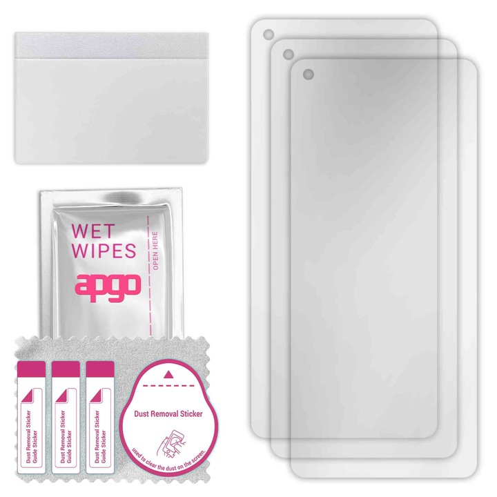 3x folie de protectie apgo pentru Oppo Reno7 SE 5G – afisare completa, lucioasa, hidrogel, full glue, 5D
