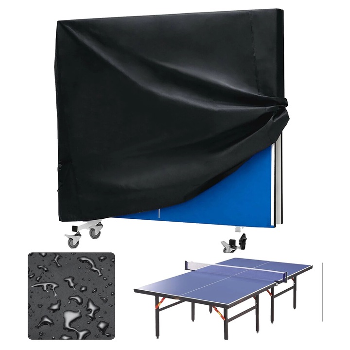 Husa protectie pentru masa de ping pong, impermeabila, rezistenta la UV, 180x75x160cm