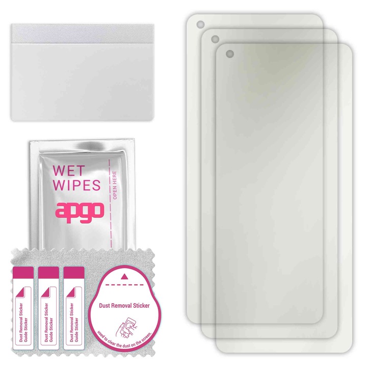 3x folie de protectie MAT MATTE apgo pentru Oppo Reno7 Z 5G – autoadeziva, afisare completa, hidrogel, anti-zgarieturi, full glue, 5D