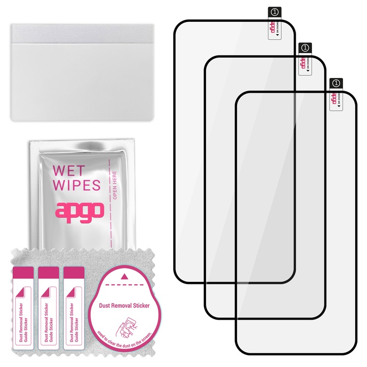 Комплект от 3 9H гъвкави протектори за екран от закалено стъкло за Nothing Phone (2a) Plus – apgo Flexible Tempered Glass