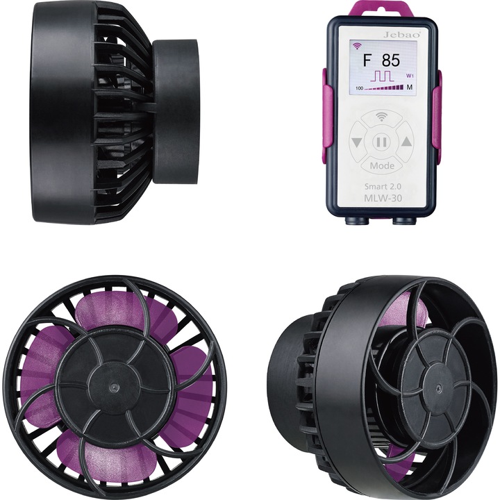 Pompa de apa, Jebao MLW-30, control wireless, diverse moduri de valuri, 100-240V