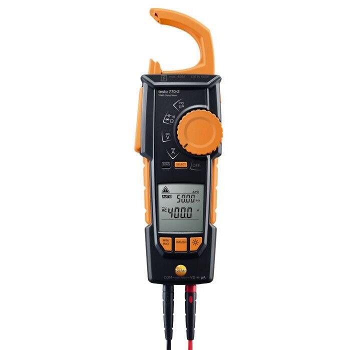 Cleste ampermetric, testo 770-2, cu brat complet retractabil pentru flexibilitate maxima