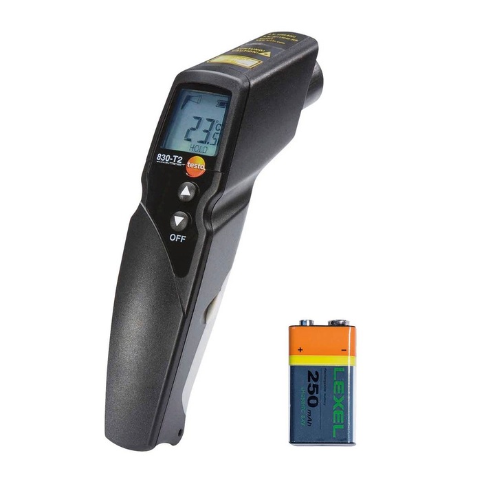 Термометър, testo 830-T2, оптичен коефициент 12:1